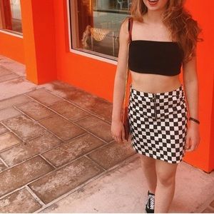 Checkered skirt